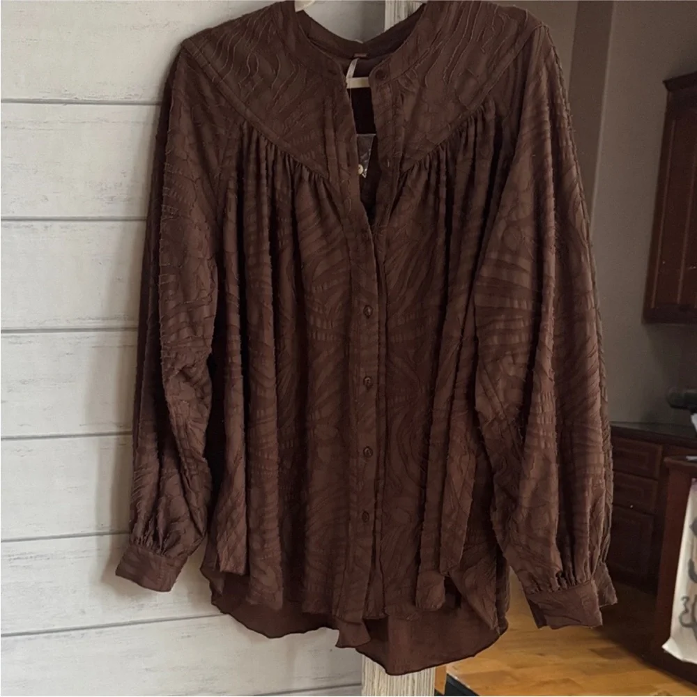 Free People Can’t Stop Dreaming Oversized Tunic Top - Picture 2 of 11